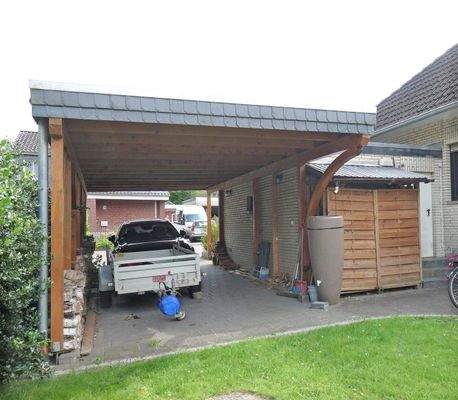 Rückseite Carport
