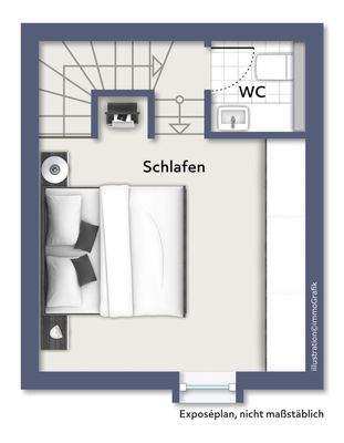 Hofhaus Obergeschoss