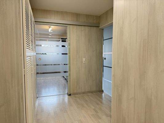 Schiebeelemente Wohnzimmer und Küche