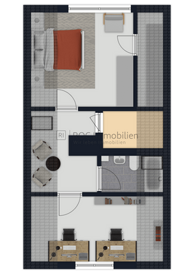 unmegaßter Grundriss OG