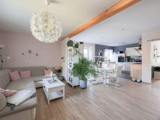 Blick über den Wohnbereich