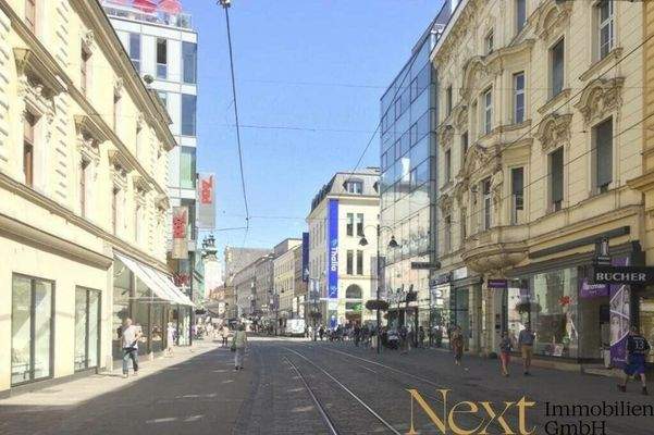Blick Landstrasse Richtung Donau