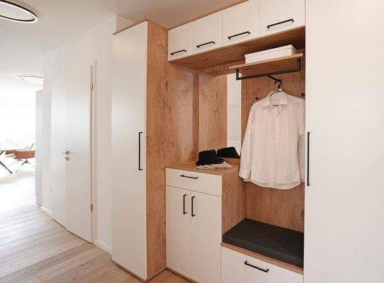Garderobe im Flur 