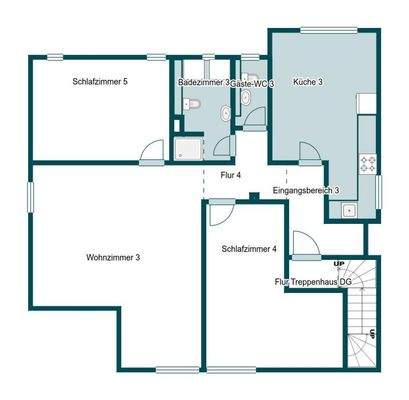 Grundriss Skizze 2.OG