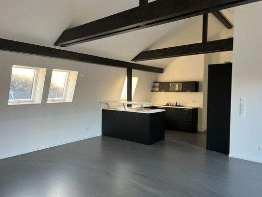 offener Wohnbereich mit Küche