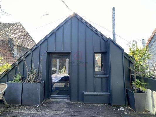 Geschütze Dachterrasse