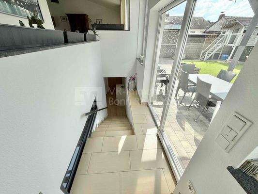 Treppenabgang hinteres Haus