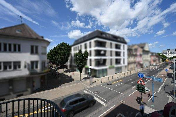 Blick zur Fußgängerzone