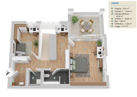 Grundriss Obergeschoss