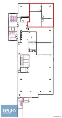 Grundriss - Fläche rot eingezeichnet