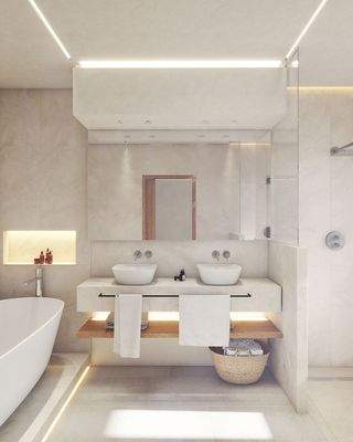 Alle Badezimmer en Suite und ein separates Gäste WC