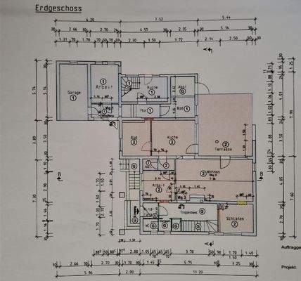 Möglicher Grundriss, nach Umbau Küche/Essbereich z