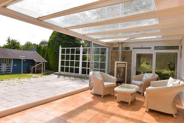 Wintergarten und Terrasse