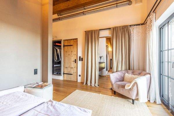 Blick in Richtung Bad-en-Suite