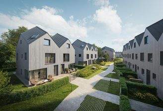 Blick ins autofreie Quartier