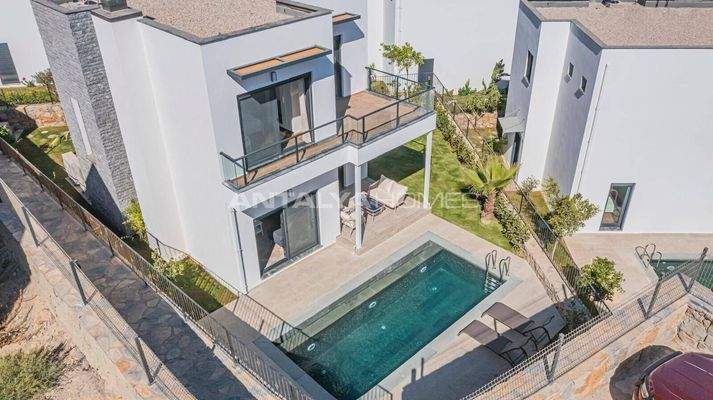 Detached Sea-View Houses with Private Pool in Bodrum Turkey