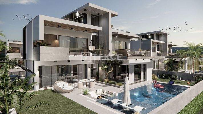 Detached Villas with Pools Near the Beach in Ozanköy Girne