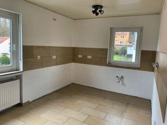 geräumige gut belichtete Wohnküche