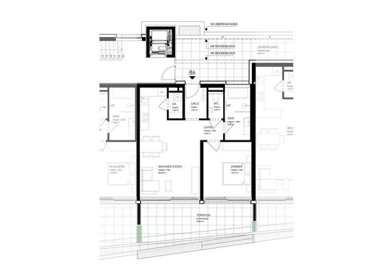 ZU KAUFEN TERRASSENWOHNUNG GMUNDEN - Grundriss B06