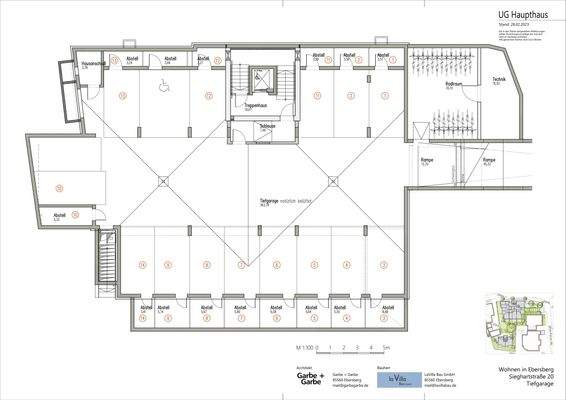 Grundriss Tiefgarage