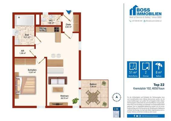 Grundriss Kremstalstr 102_Top 22