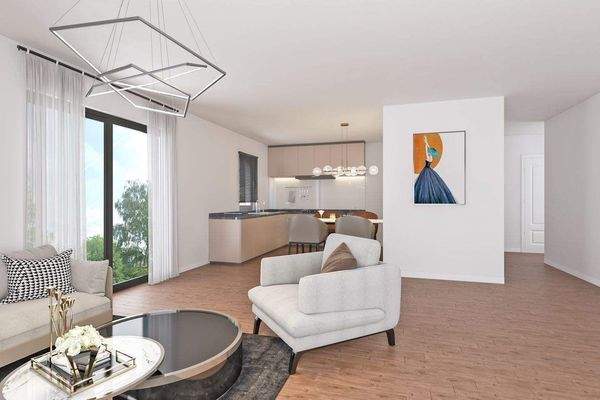 vier raumwohnen. wohnen-essen-kochen (rechte seite