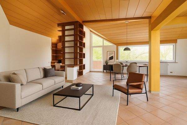 Visualisierung Offener Dachbereich für Gestaltungsspielraum mit Balkonzugang