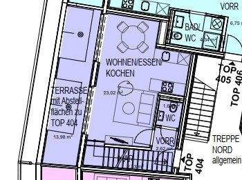 1.2.1 Beispielgrundriss 3-Zimmerwohnung 4.OG