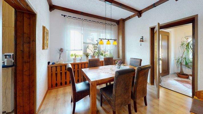 Essbereich im Erdgeschoss