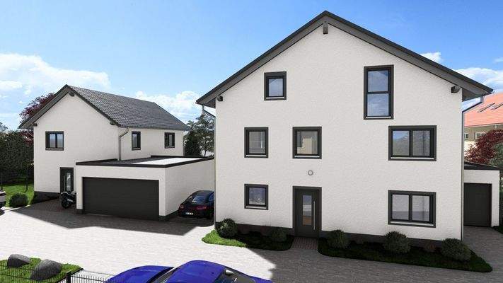 Ansicht Ostseite EFH + MFH