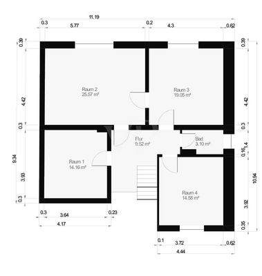Grundriss Obergeschoss