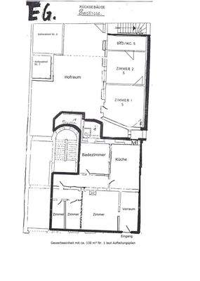 Ma_Tra Grundriss Gewerbeeinheit und 2 Zi_Wohnung.j