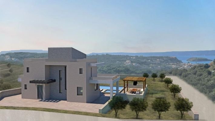 Kreta, Almyrida: Neubau-Projekt! Luxusvilla in der Natur zu verkaufen