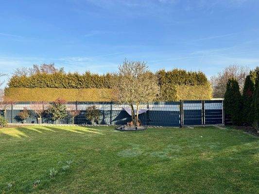 Garten und Grundstückszufahrt