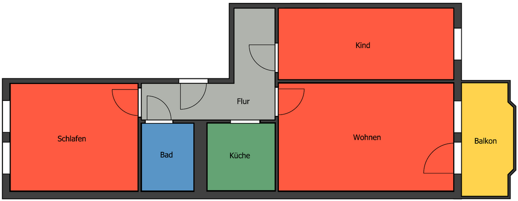 Grundrissskizze - Abweichung möglich