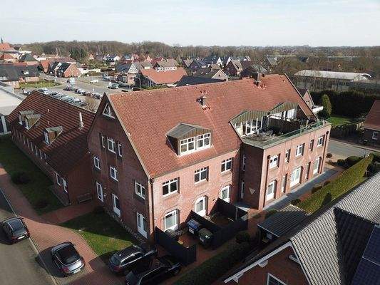 Luftaufnahme Ziegelgebäude