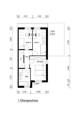 Grundriss obere Etage