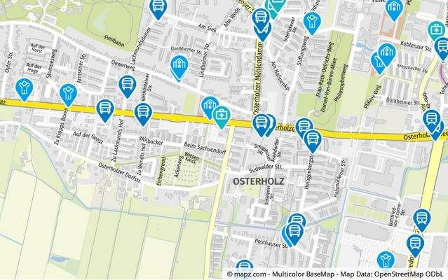 Geolyzer Kartenausschnitt