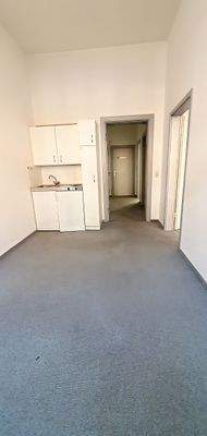 Teeküche mit Blick auf die Sögestraße.