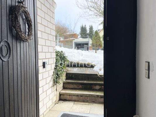 Der Zugang zur Einliegerwohnung