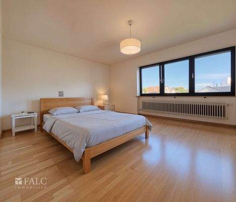 Beispielhafte Möblierung des Schlafzimmers