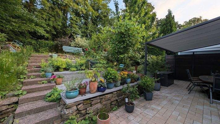 Ansicht Sommer Bangkiraiterrasse