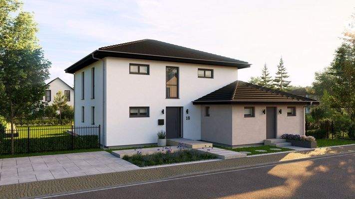 BauSteinHaus 183W vorne links