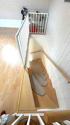 Treppe zum Spitzboden