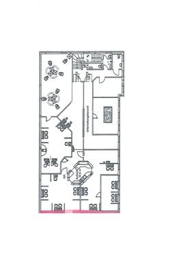 Grundriss der Mietfläche im Obergeschoss