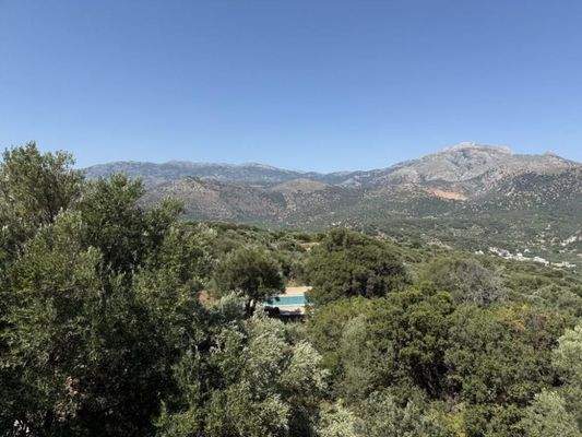 Kreta, Exo Lakkonia: Villa auf dem Land mit Pool, Olivenhain und Bergblick zu verkaufen