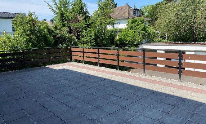 Balkon im Erdgeschoss