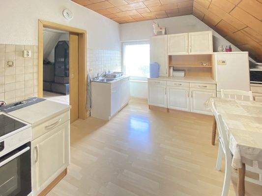 Küche im Dachgeschoss