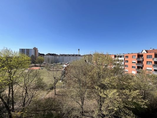 Blick vom Balkon