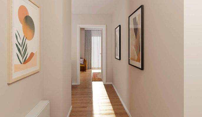 Der Flur in der oberen Etage